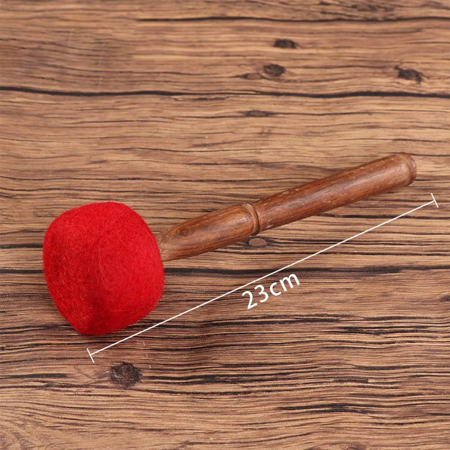 Handcrafted Red Felt Mallet