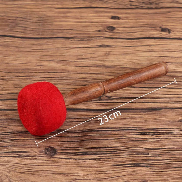 Handcrafted Red Felt Mallet