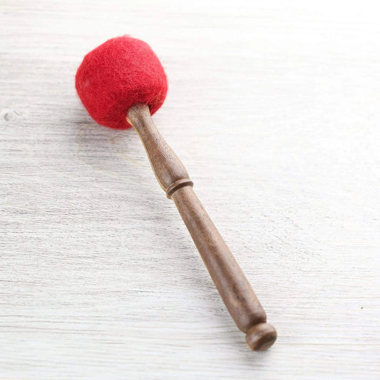 Handcrafted Red Felt Mallet